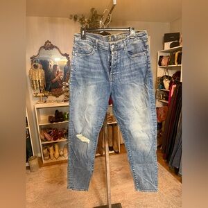 7 For All Man Kind and Blue Distressed Jeans